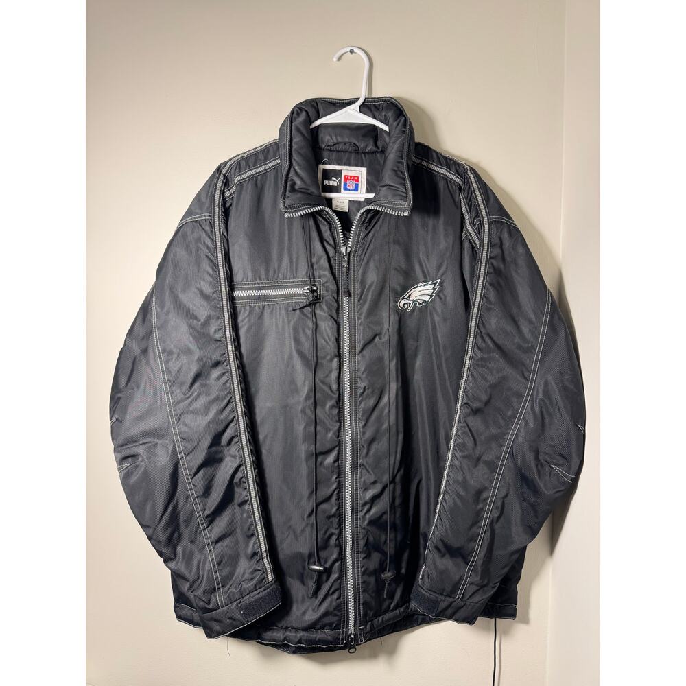 Vintage Puma Eagles NFL Jacket Coat Size M